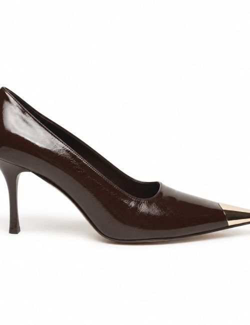 Décolleté con Punta Metallica vernice bruciato Divine Follie