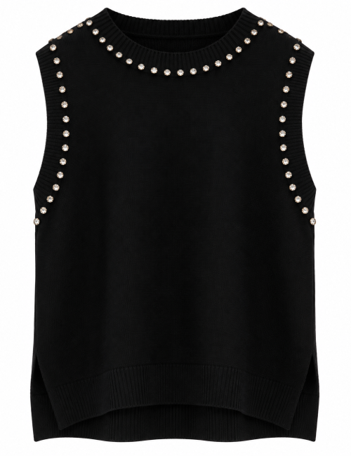 Gilet in maglia con strass Fly Girl