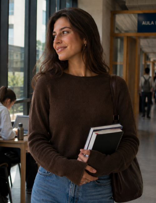 Maglia Cashmere Élite cioccolato